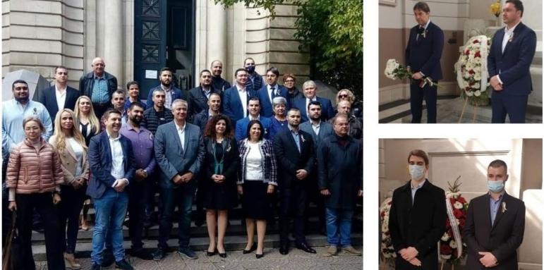 Kандид-депутати на ГЕРБ - СДС в София се поклониха на Батенберг