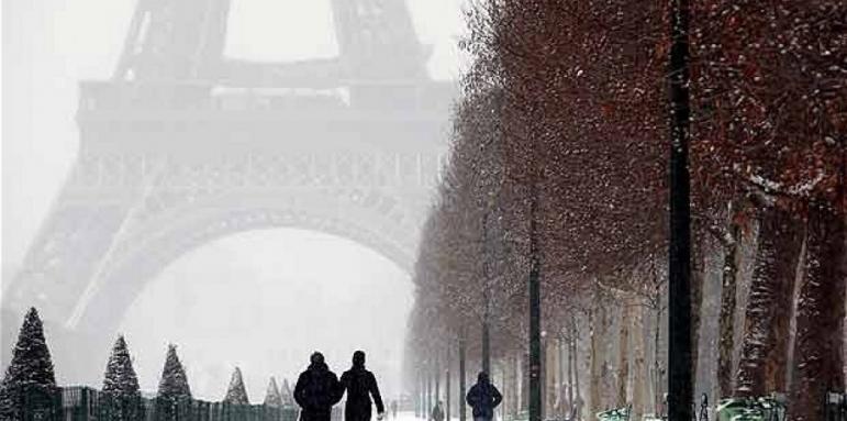 25 региона на Франция с оранжев код заради снегове