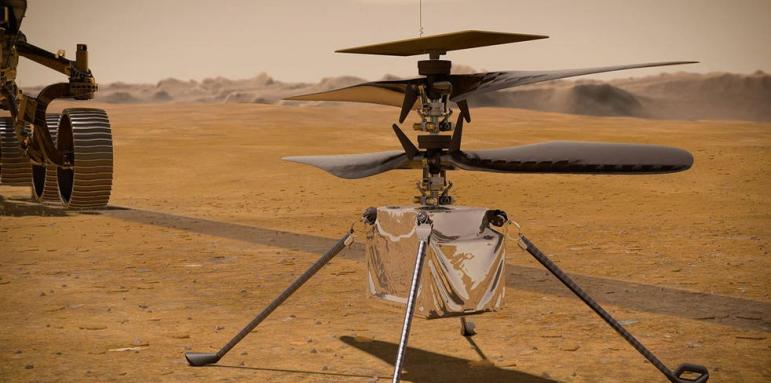 НАСА издигна хеликоптер на Марс