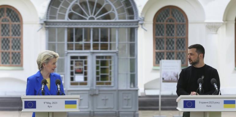 Фон дер Лайен в Киев за Деня на Европа, представи 4 приоритета