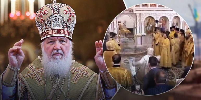 Светена вода сгромоляса руския патриарх Кирил (ВИДЕО)