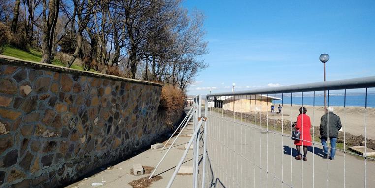Укрепване на подпорна стена до крайбрежната алея