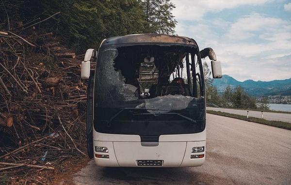 Автобус с молдовски деца се запали по време на движение