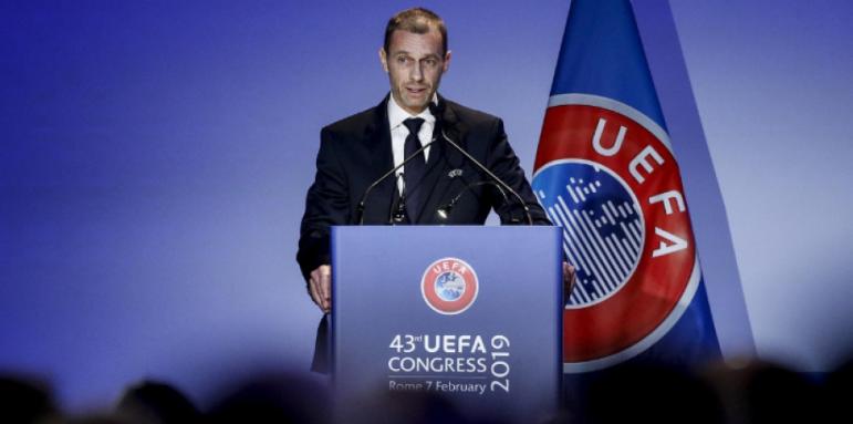 Босът на УЕФА минава тест за К-19 за да награждава