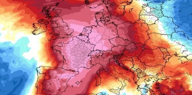 Адски жеги в Западна и Северна Европа
