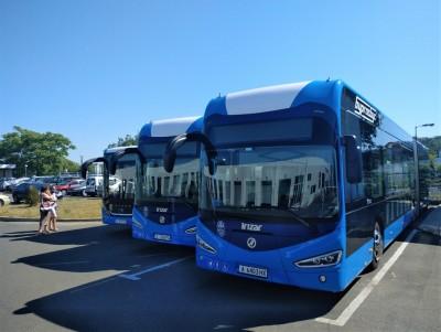 Всички 56 нови електробуса вече пътуват по улиците на Бургас