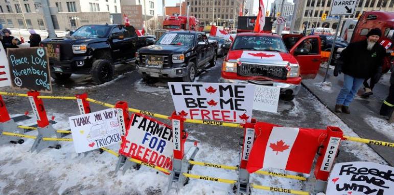Канада изпада в тежка криза. До какво водят ковид блокадите?