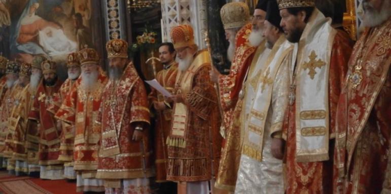 Патриарх Неофит на посещение в Москва