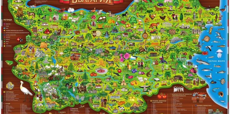 Цветни карти в класните стаи учат децата на обич към България
