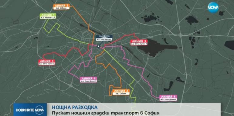 Пускат нощния градски транспорт в София
