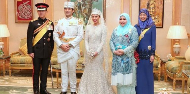 Злато и диаманти на кило! Султанът на Бруней омъжи дъщеря си