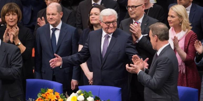 Меркел подкрепи втори мандат на президента на Германия