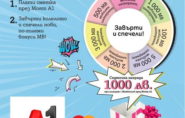 А1 дава до 10 000 МВ и възможност за печалба на 1000 лева