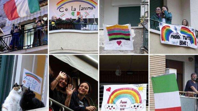 Италия пее от балконите срещу страха