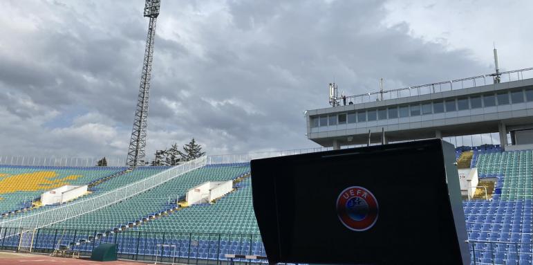 Стадион "Васил Левски" е готов за баража с Унгария