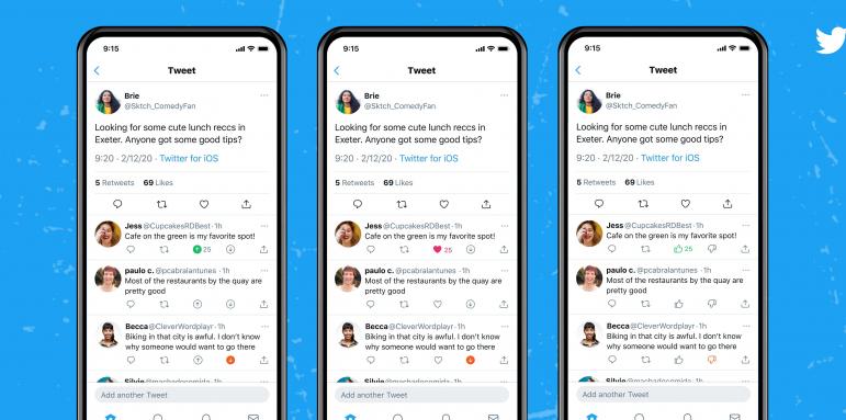 Twitter разширява използването на бутона „не харесвам“