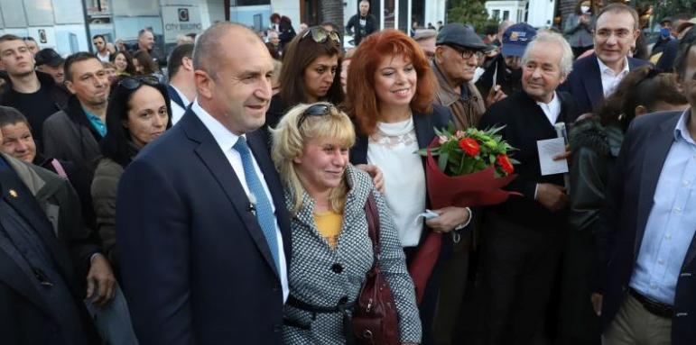 Мощна подкрепа за Радев и Йотова във Варна